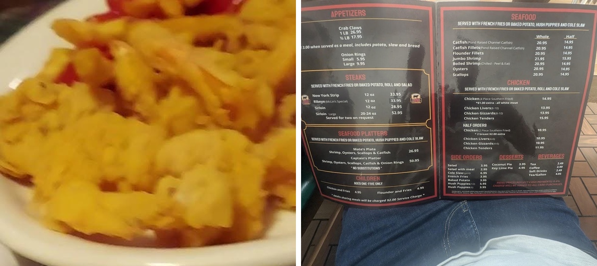 McLin's Restaurant Menu