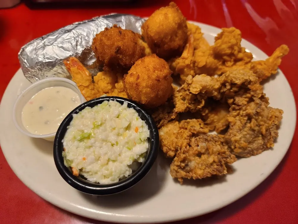 Fried Oysters and Shrimp
