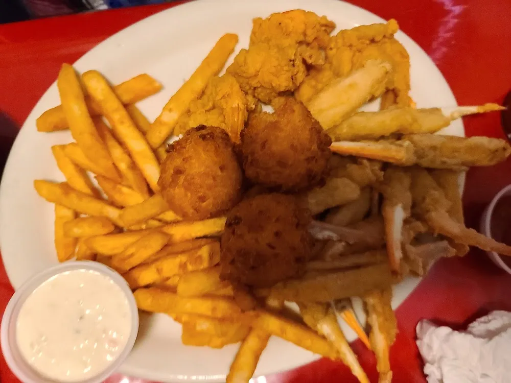 Fries Shrimp and Crab Claws