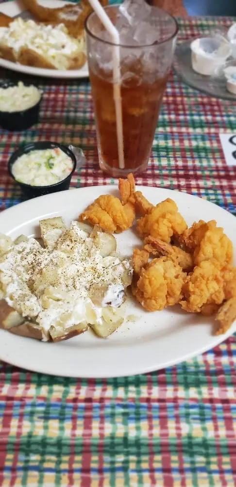 Shrimp with Baked Potatoe